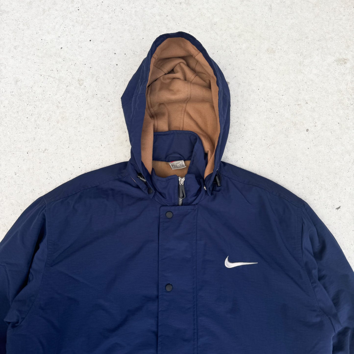 Nike puffer jakke big logo (M)