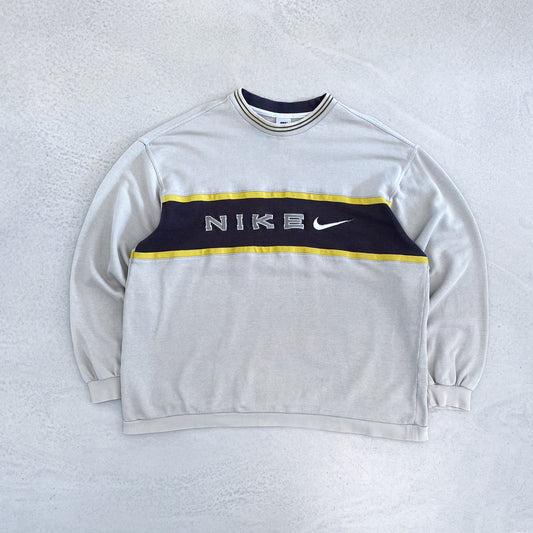 Nike RARE 1990s heavyweight embroidered sweatshirt (XL)