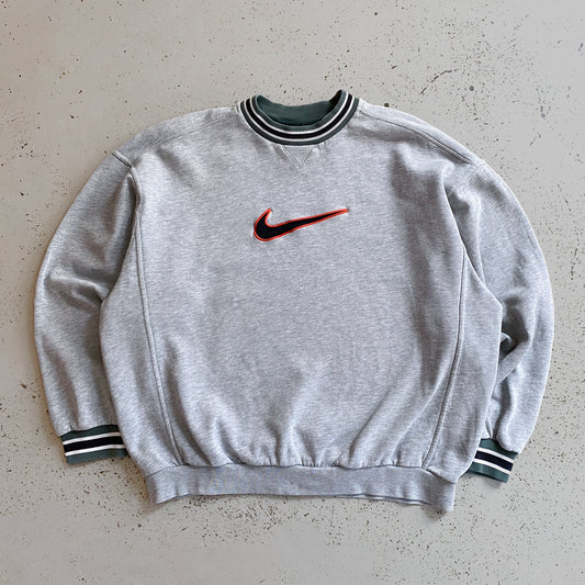 Nike big swoosh sweatshirt